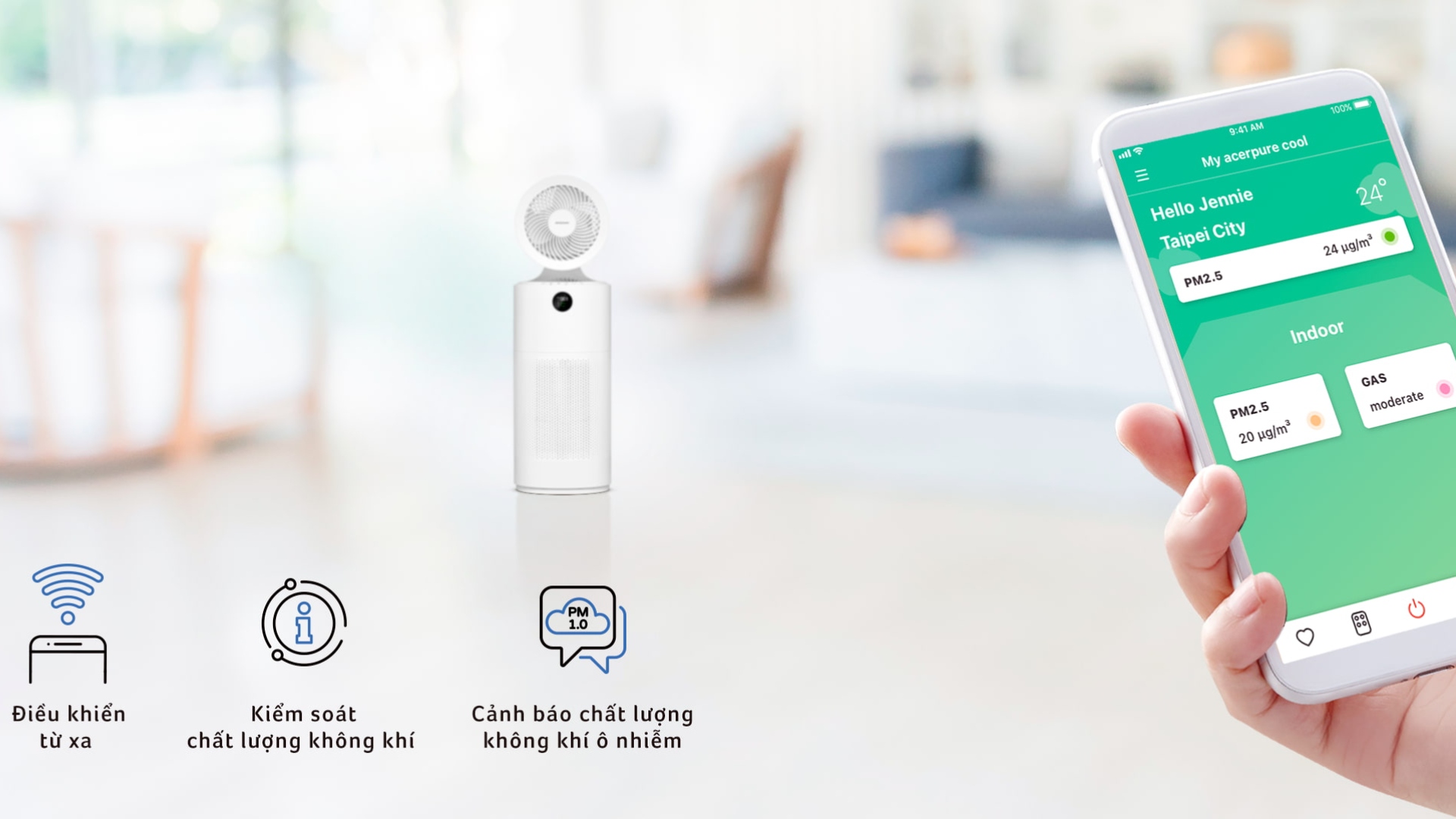 BỤI MỊN PM1.0 CÓ NGUY HIỂM? BẢO VỆ HỆ HÔ HẤP VỚI MÁY LỌC KHÔNG KHÍ BỤI MỊN ACERPURE NGAY HÔM NAY